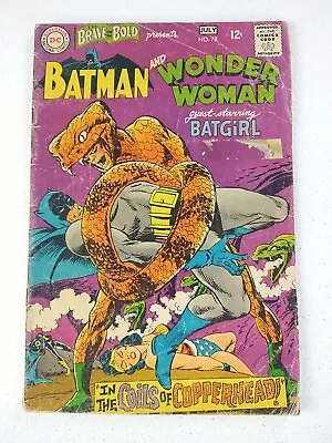 Buy The Brave And The Bold #78 Batman Wonder Woman (1968 DC Comics) 1st Copperhead • 11.82£