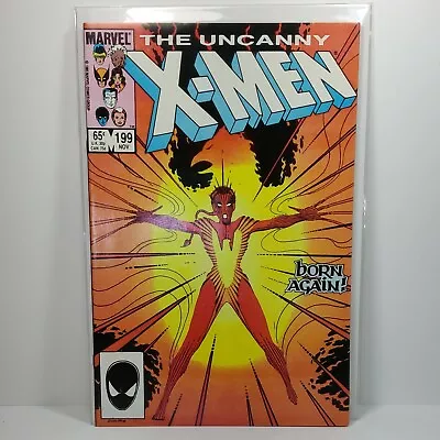 Buy The Uncanny X-Men #199 NM- 1st Rachel Sommers As Phoenix 1985, Marvel • 20.04£