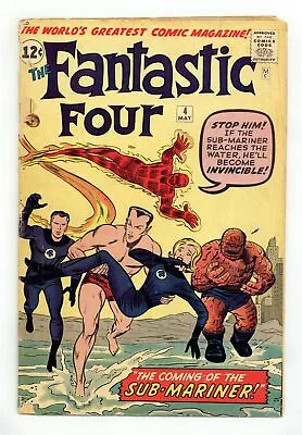Buy Fantastic Four #4 GD 2.0 1962 1st Silver Age App. Sub-Mariner • 1,056.41£