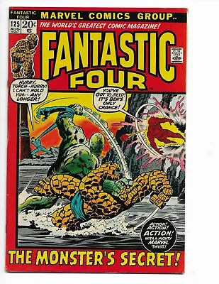 Buy Fantastic Four 125 - F- 5.5 - Thing - Mr. Fantastic - Human Torch (1972) • 11.99£