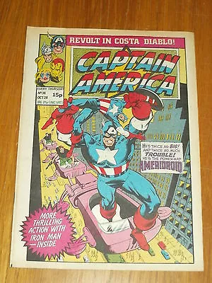 Buy Captain America #36 British Weekly 28 October 1981 Iron Man Dazzler^ • 3.49£