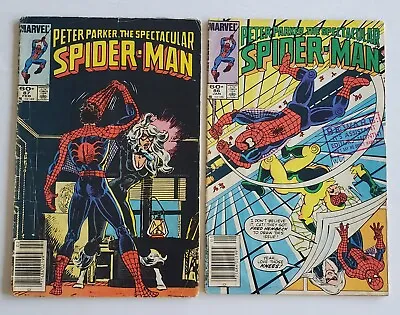 Buy Peter Parker The Spectacular SPIDER-MAN #86 Jan 86 & #87 Feb 87, Marvel Comics  • 3.94£