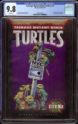 Buy Teenage Mutant Ninja Turtles # 51 CGC 9.8 White (Mirage, 1992) 1st Gabrielle • 197.18£