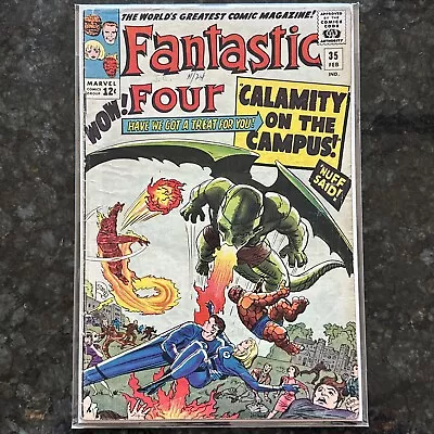 Buy Fantastic Four #35 1965 Key Marvel Comic Book 1st Appearance Of Dragon Man • 56.29£