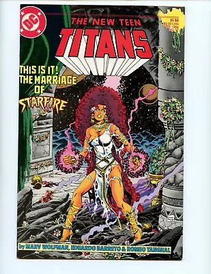 Buy New Teen Titans #17 Comic Book 1986 VF Eduardo Barreto DC Starfire • 3.15£