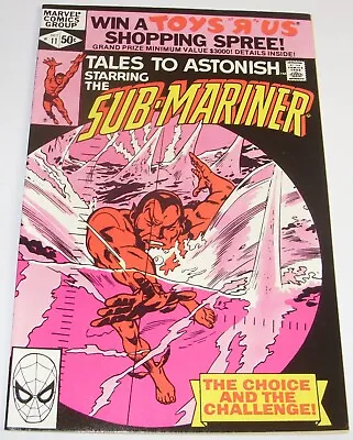 Buy Tales To Astonish No 11 Marvel Comic From October 1980 Sub Mariner Gene Colan • 3.99£