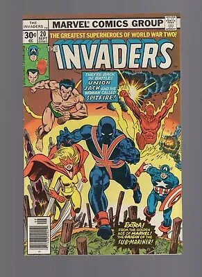 Buy The Invaders #20 - 1st Full App Union Jack II - Marvel 1977 - Mid Grade Plus • 15.80£
