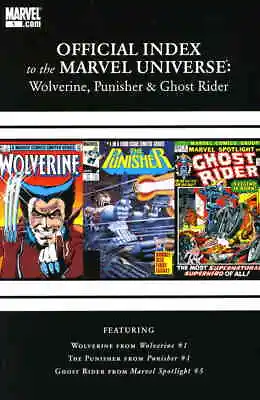 Buy Wolverine, Punisher And Ghost Rider: Official Index To The Marvel Universe #1 FN • 7£