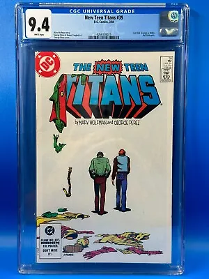 Buy New Teen Titans (1984) #39 - DC - CGC 9.4 NM -Last Dick Grayson Robin, Kid Flash • 55.29£