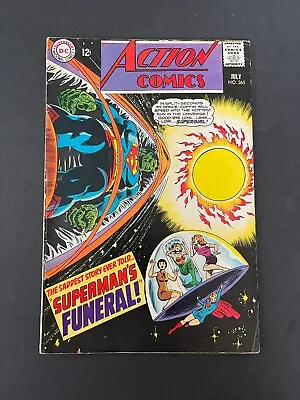 Buy Action Comics #365 - Superman's Funeral! (DC, 1968) Fine- • 9£