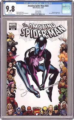 Buy Amazing Spider-Man #603B Mayhew 1:10 Variant CGC 9.8 2009 4391288004 • 134.40£