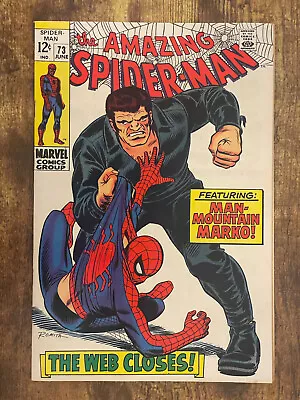 Buy Amazing Spider-Man #73 - STUNNING HIGH GRADE - 1st App Silvermane - Marvel 1969 • 20.65£