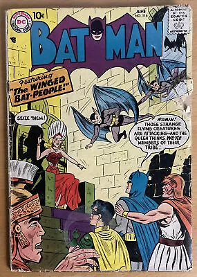 Buy Batman 116 June 1958 10 Cent  “THE WINGED BAT-PEOPLE!” Ira  Schnapp Cover Scarce • 79.99£