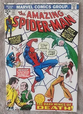 Buy AMAZING SPIDER-MAN 127 1st Appearance Of 3rd Vulture Dec. 1973 Rare Higher Grade • 33.60£