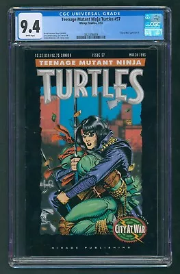 Buy Teenage Mutant Ninja Turtles #57 CGC 9.4 TMNT City At War • 39.98£