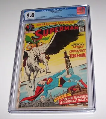 Buy Superman #249 - DC 1972 Bronze Age Issue - CGC VF/NM 9.0 - Neal Adams Cover • 130.40£