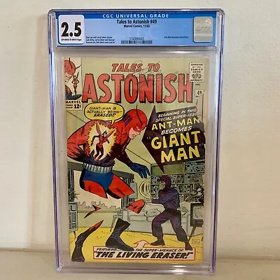 Buy Tales To Astonish #49 Hank Pym CGC 2.5 OW/W • 139.92£