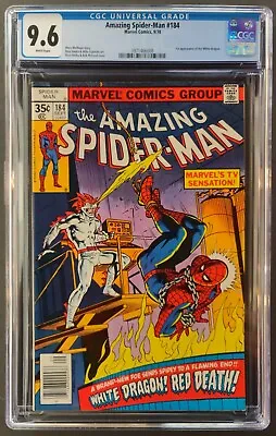 Buy Amazing Spider-man #184 Cgc 9.6 White Pages Marvel Comics 1978 1st White Dragon • 129.49£