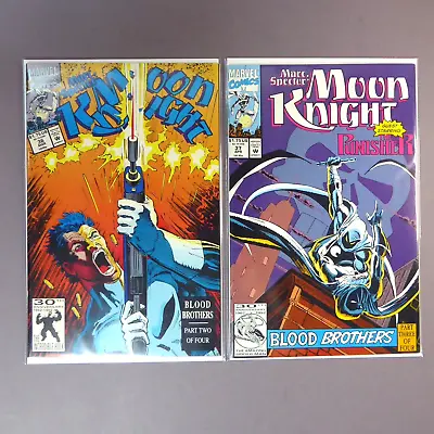 Buy Marc Spector Moon Knight #36 & 37 Punisher Appearance Marvel 1992 • 11.87£