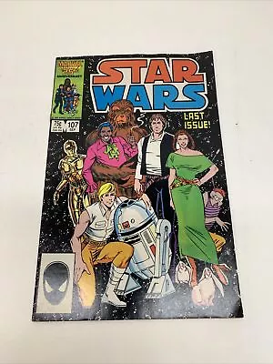 Buy Star Wars #107  Last Issue! Scarce! Marvel 1986 Comic Book • 56.38£