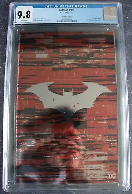 Buy Batman #139 CGC 9.8 Graded Bat Symbol Glitch FOIL Variant Edition DC 2023 • 49.95£