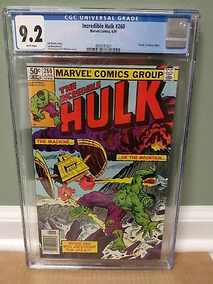 Buy The Incredible Hulk #260 CGC 9.2  Marvel Comics  1981 **FREE SHIPPING** 🇺🇸  • 47.40£