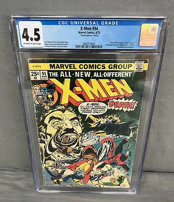 Buy X-Men #94 CGC 4.5 OWW  Mark Jewelers  Variant 1st Appearance Of New Team • 562.99£
