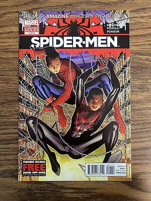 Buy Spider-Men 1 1st Peter Parker Miles Morales Meeting Spider-Verse 2012 Bendis NM • 31.96£