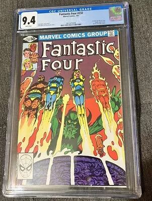 Buy Fantastic Four 232 Cgc 9.4 White Ps Dr Strange 1st Full Byrne Marvel Comics 1981 • 44.24£