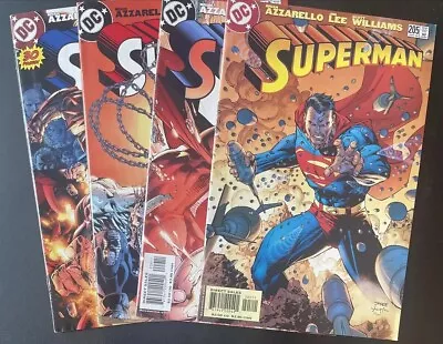 Buy Superman #205 #209 #213 #214 #215 (Newsstand) Jim Lee Covers + Art! Lot Of 5!! • 6.40£