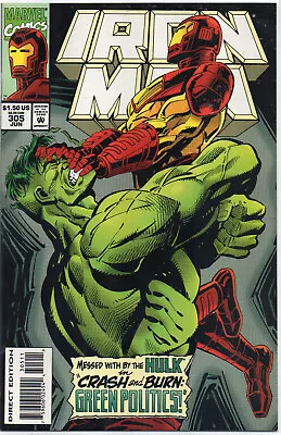 Buy IRON MAN #305 Hulk Buster 1st Appearance 1994 • 14.97£