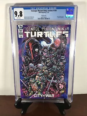 Buy Teenage Mutant Ninja Turtles #100 CGC 9.8 Eastman Var Cover  Death  Of Splinter • 79.39£