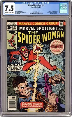 Buy Marvel Spotlight #32 CGC 7.5 1977 3738972008 1st App. And Origin Spider-Woman • 244.97£