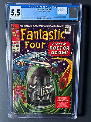 Buy Fantastic Four #57  CGC 5.5   Kirby/Sinnott-c    ( Off-White To White Pages) • 119.14£