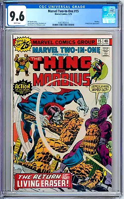 Buy Marvel Two In One 15 CGC Graded 9.6 NM+ Marvel Comics 1976 • 79.91£