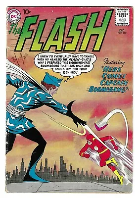 Buy The FLASH #117 SILVER AGE DC COMIC BOOK Origin & 1st App. Captain Boomerang 1960 • 354.76£