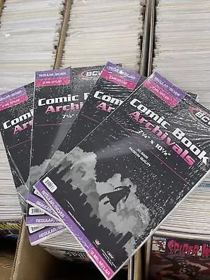 Buy 4 Packs 50 New BCW Slver Age Comic Book ARCHIVALS - 2 Mil Mylar Bags - Acid Free • 100.73£