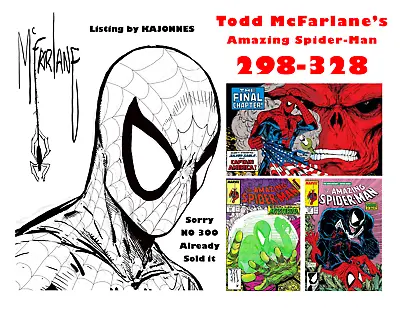 Buy MARVEL COMICS Amazing SPIDER-MAN 298 299 301 316 Todd McFarlane Run VENOM Hulk • 23.70£