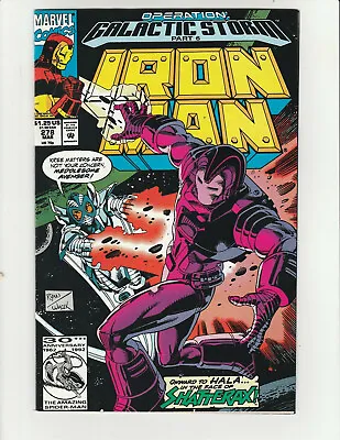 Buy Iron Man #278 (1992) Marvel Comic Book (7.0) Fine / Very Fine Shatterax • 9.37£