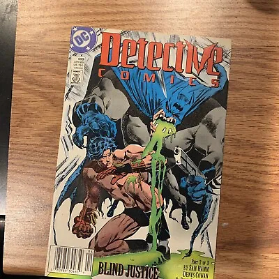 Buy Detective Comics #599 -  Blind Justice  Part 2 - Denys Cowan Art • 3.95£
