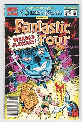 Buy Fantastic Four Annual #25 NEWSSTAND - Kang The Conqueror - HERB TRIMPE NM 9.4 • 33.58£
