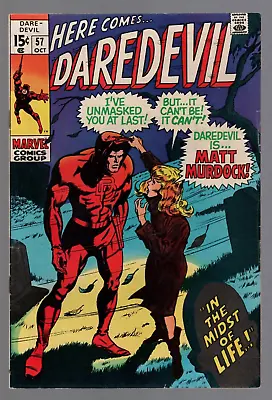 Buy DAREDEVIL # 57, Vol. 1, 1969 Marvel, FN+/VFN- (1-2/2+) • 19.73£