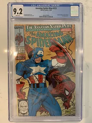 Buy Amazing Spider-Man #323 CGC 9.2 (Marvel 1989)  Captain America, Silver Sable! • 51.25£