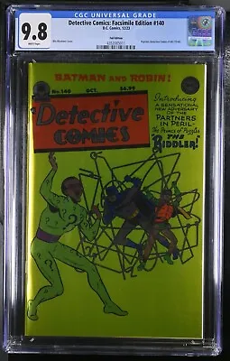 Buy Detective Comics #140 FOIL Facsimile CGC 9.8 (REPRINT) Batman And Robin • 39.96£