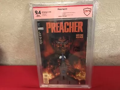 Buy Preacher # 1 SIGNED BY GLENN FABRY! CBCS 9.4 • 215£