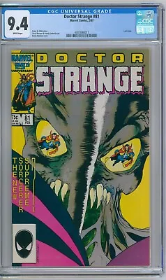 Buy Doctor Strange 81 CGC Graded 9.4 NM White 1st Rintrah Marvel Comics 1987 • 39.94£