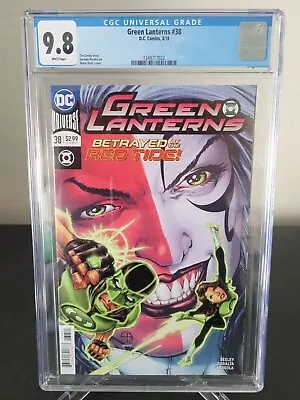 Buy Green Lantern #38 Cgc 9.8 Graded 2018 Dc Comics Shane Davis Cover! 1st Red Tide • 55.96£