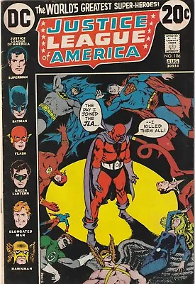 Buy Justice League Of America #106 / Red Tornado / Wein / Giordano / Dc Comic 1973 • 15.79£
