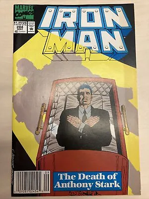 Buy Marvel Comics Iron Man 284(Sept 1992) Newsstand Variant - Death Of Tony Stark • 9.99£