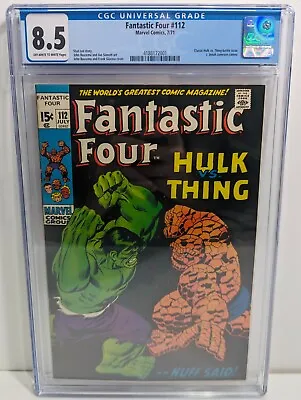 Buy Fantastic Four #112 The Hulk Vs The Thing - CGC 8.5 - Battle Of The Behemoths • 404.35£